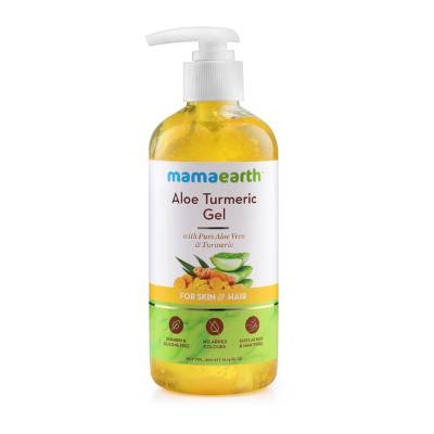 Picture of Mamaearth Aloe Turmeric Gel for Skin and Hair 300ml (Saver Pack, get 20% extra)