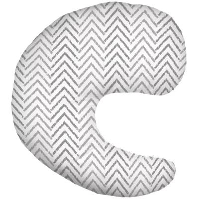 Picture of Dr. Brown's Gia Pillow with Cover, Gray Chevron