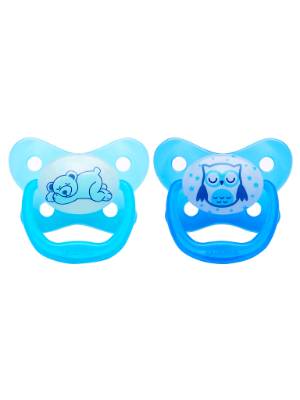 Picture of Dr. Brown's PreVent Glow in the Dark Butterfly Pacifier, Stage 3 Assorted, 2-Pack